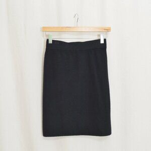 gentle herd 100% cashmere black mini skirt size small